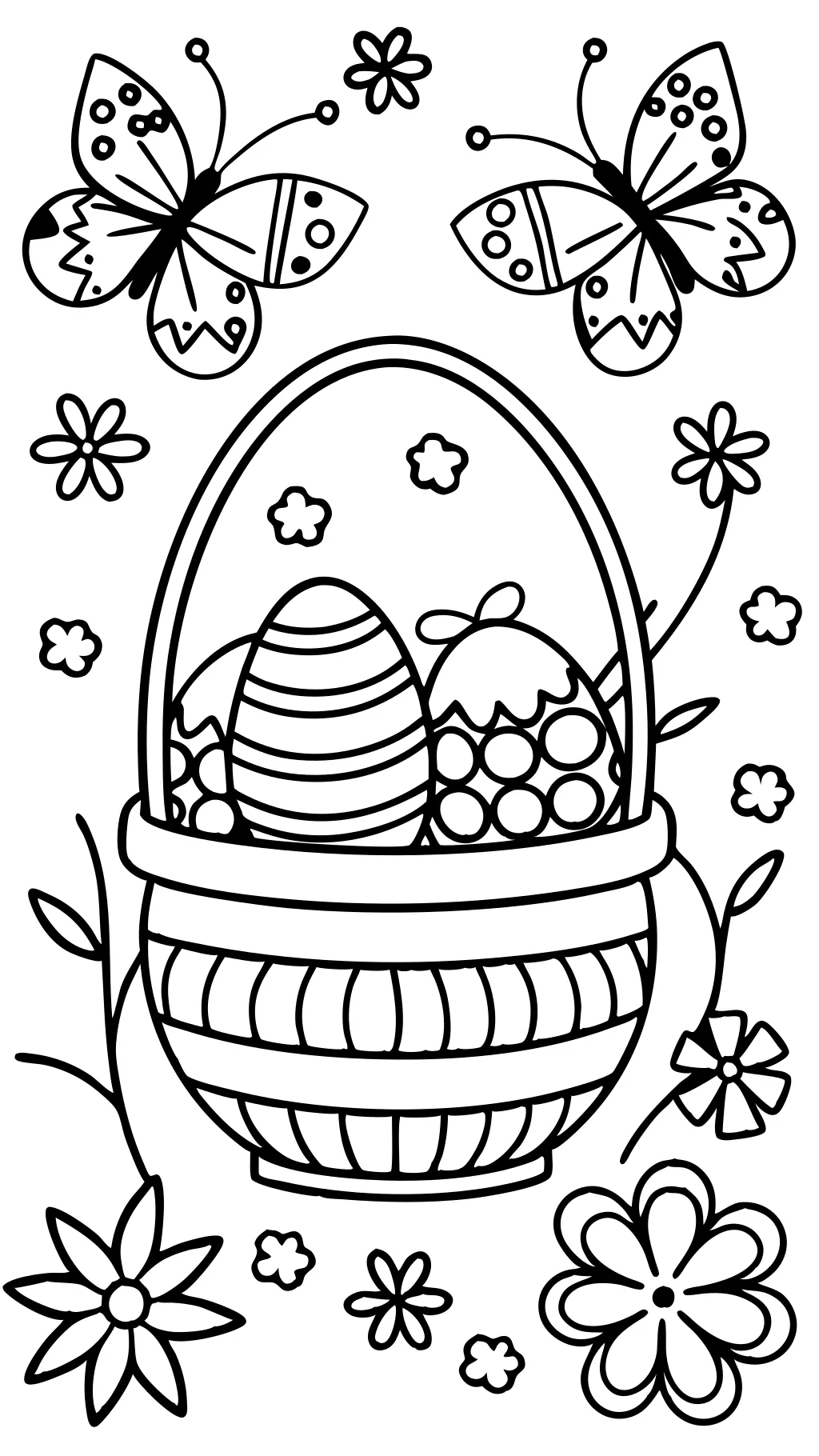 eggs coloring page